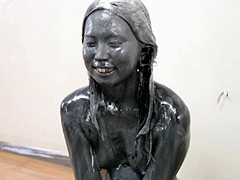 香椎りこ ウェット&メッシー BlackPainting005 黒ペイント