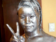 ウェット&メッシー 銀粉ボディペイント ニャ